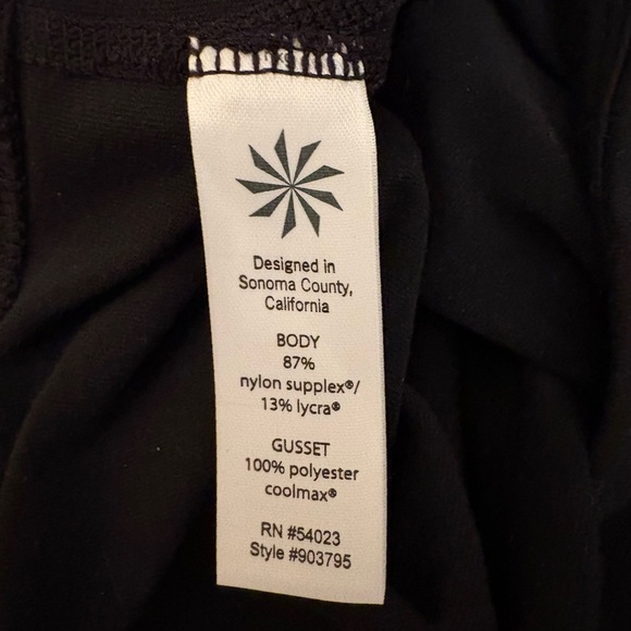 Athleta Revelation Pant 1X Black Flare Leg Yoga Waistband Pocket - Picture 7 of 13